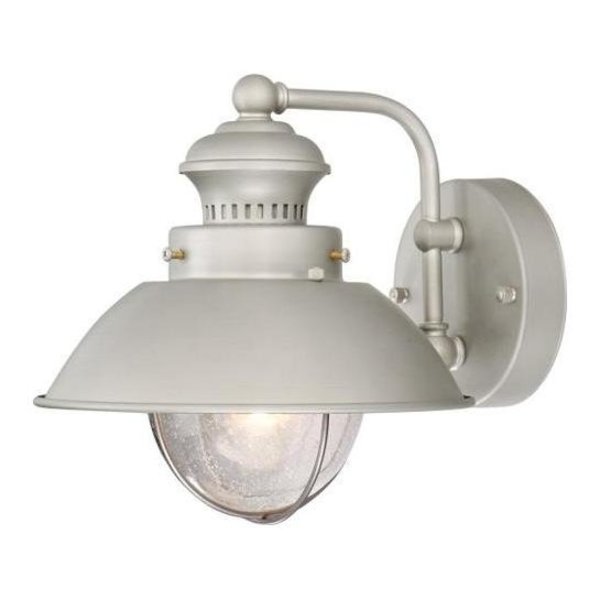 Vaxcel Nautical 8 In. Outdoor Wall Light Brushed Nickel OW21593BN